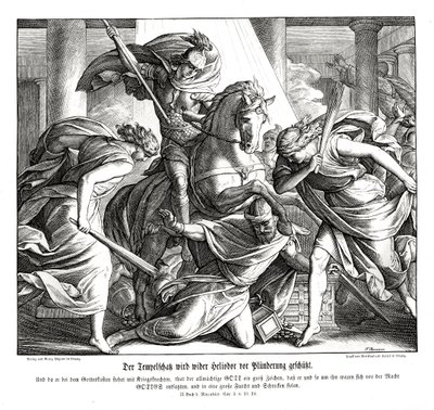 Skarbiec świątyni jest chroniony, 2 Machabeusze autorstwa Julius Schnorr von Carolsfeld