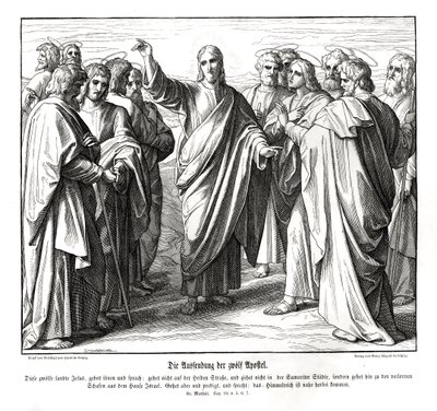 Dwunastu apostołów, Ewangelia Mateusza autorstwa Julius Schnorr von Carolsfeld