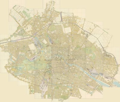 Przeglądowa mapa Berlina w 44 arkuszach autorstwa Julius Straube