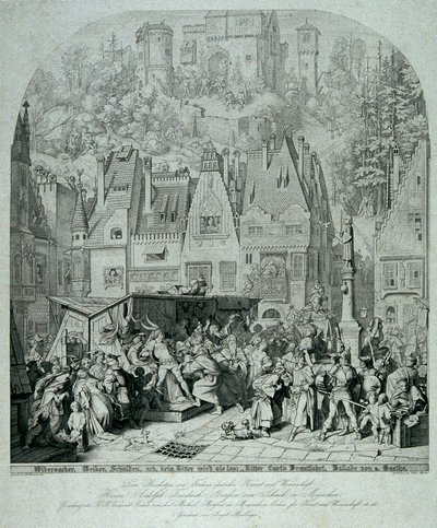 Brautfahrt Rittera Curta autorstwa Julius Thaeter