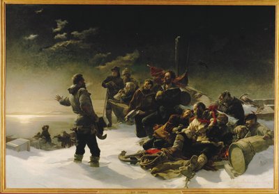 Dwóch austriackich oficerów, Julius von Payer i Karl Weyprecht ... (obraz na płótnie) autorstwa Julius Von Payer