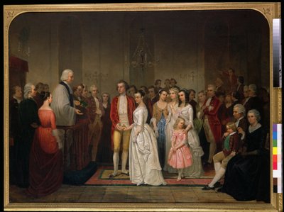 Małżeństwo Waszyngtona autorstwa Junius Brutus Stearns