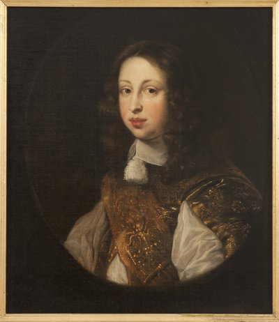 Le prince heritier Johann Georg von Schleswig Holstein Gottorp - Portret Johanna Georga (1638-1655), następcy tronu Holstein-Gottorp, po Ovens, Jurgen (Jurriaen) (1623-1678). Olej na płótnie. Wymiar : 68x59 cm. Muzeum Narodowe w Sztokholmie autorstwa Jürgen Ovens
