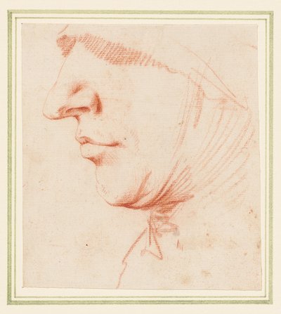 Głowa mężczyzny z profilu autorstwa Jusepe de (1591 1652) Ribera