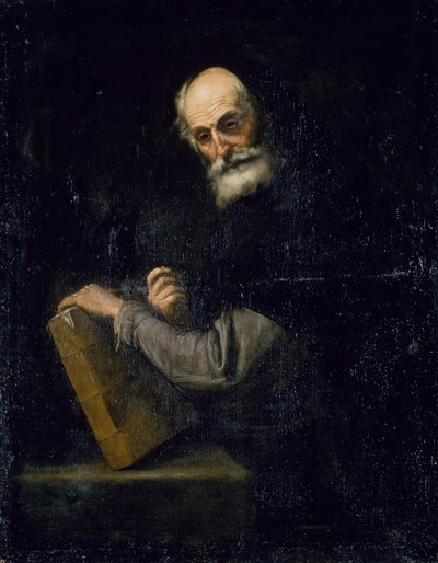 Filozof, ok. 1640 (olej na płótnie) autorstwa Jusepe de Ribera