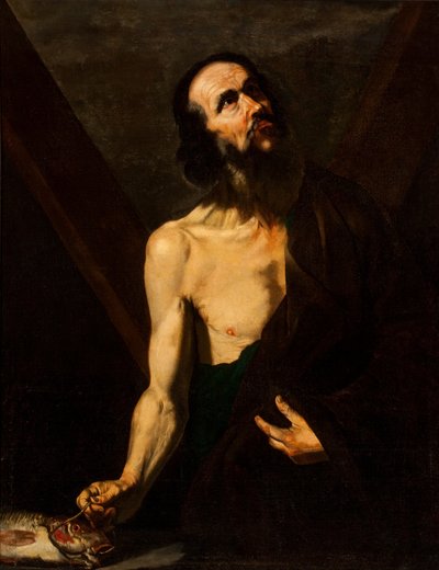 Święty Andrzej (olej na płótnie) autorstwa Jusepe de (attr.to) Ribera