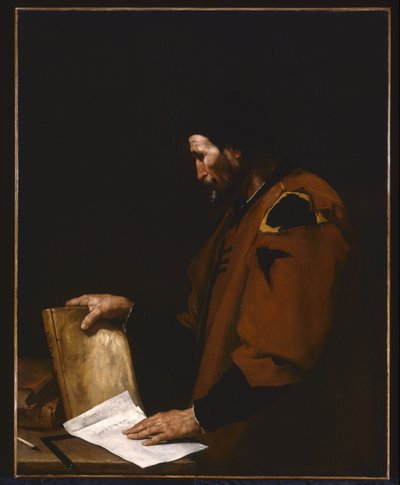 Arystoteles (olej na płótnie) autorstwa Jusepe de Ribera
