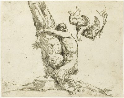 Kupidyn karzący satyra autorstwa Jusepe de Ribera