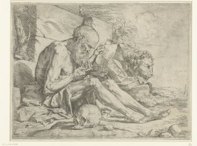 Czytanie św. Hieronima autorstwa Jusepe de Ribera