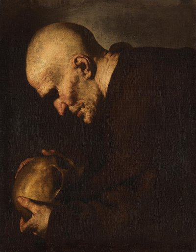 Święty Piotr z Alkantary podczas medytacji autorstwa Jusepe de Ribera