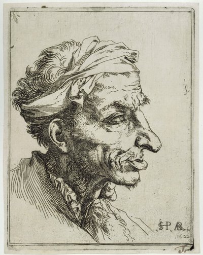 Mała groteskowa głowa autorstwa Jusepe de Ribera