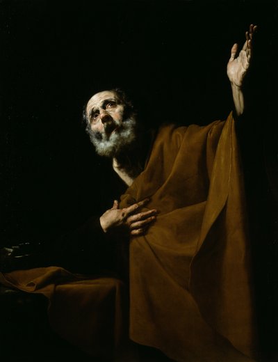 Pokutnik Św. Piotr autorstwa Jusepe de Ribera