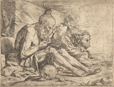 Święty Hieronim czytający autorstwa Jusepe de Ribera