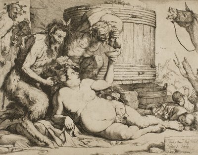 Silenus przy kadzi z winem autorstwa Jusepe de Ribera