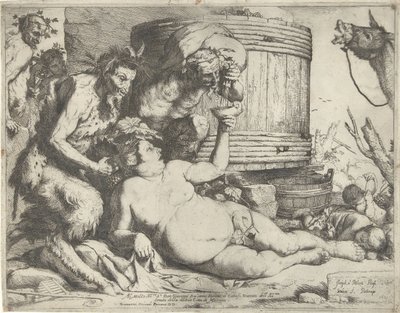 Silenus przy beczce wina autorstwa Jusepe de Ribera
