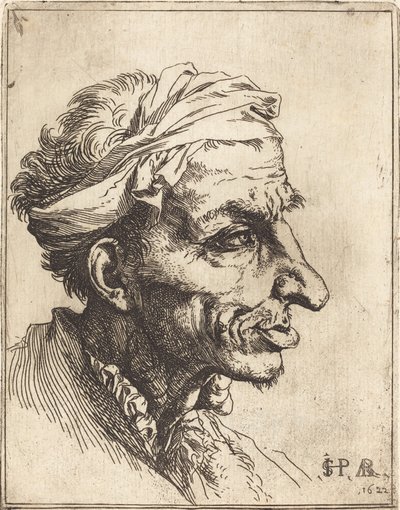 Mała groteskowa głowa autorstwa Jusepe de Ribera