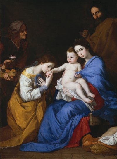 Święta Rodzina ze św. Anną i Katarzyną Aleksandryjską, 1648 r. autorstwa Jusepe de Ribera