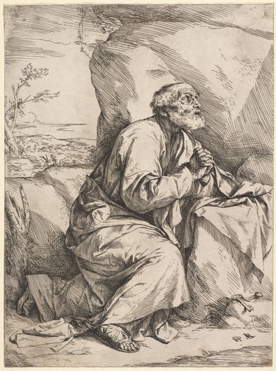 Pokuta świętego Piotra autorstwa Jusepe de Ribera