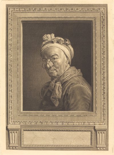 Jean Baptiste Simeon Chardin autorstwa Juste Chevillet after Jean Siméon Chardin