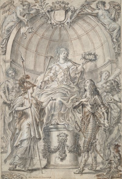 Projekt na frontyspis [?] autorstwa Justus van Egmont