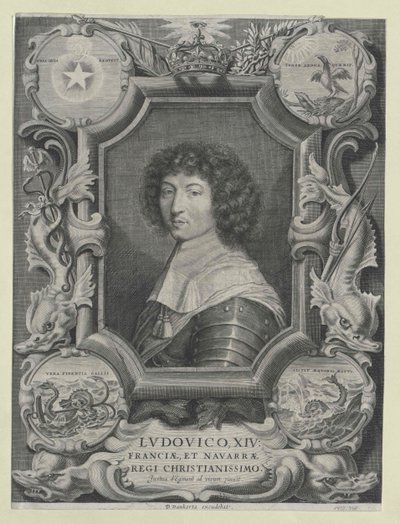 Król Francji Ludwik XIV autorstwa Justus van Egmont