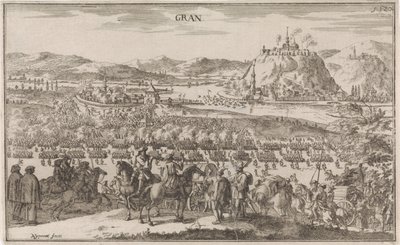 Żużel bij Párkány w 1683 Gran (tytuł na obiekcie) autorstwa Justus van den Nijpoort