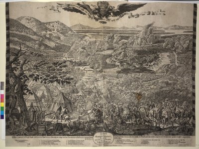Tureckie oblężenie Wiednia 1683 (druk) autorstwa Justus van den Nypoort