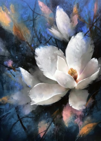 Elegancka Magnolia Bloom autorstwa Justyna Jaszke