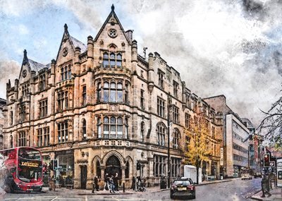 Zabytkowa dzielnica Manchester Corner autorstwa Justyna Jaszke
