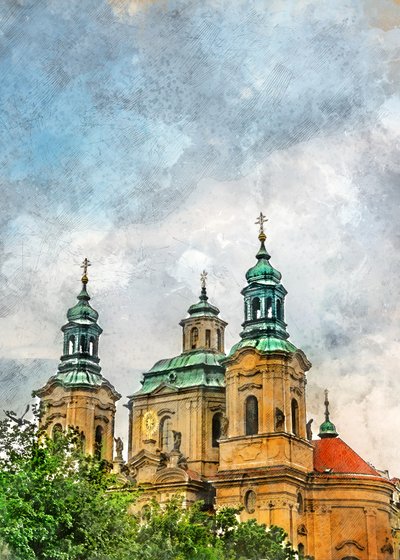 Zabytkowe wieże Pragi autorstwa Justyna Jaszke