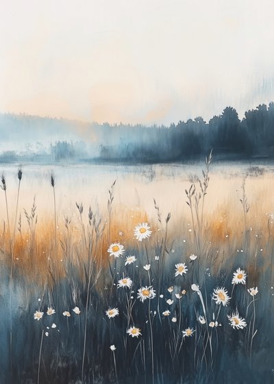 Stokrotki z Misty Meadow autorstwa Justyna Jaszke