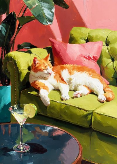 Martini „Sunny Cat” autorstwa Justyna Jaszke