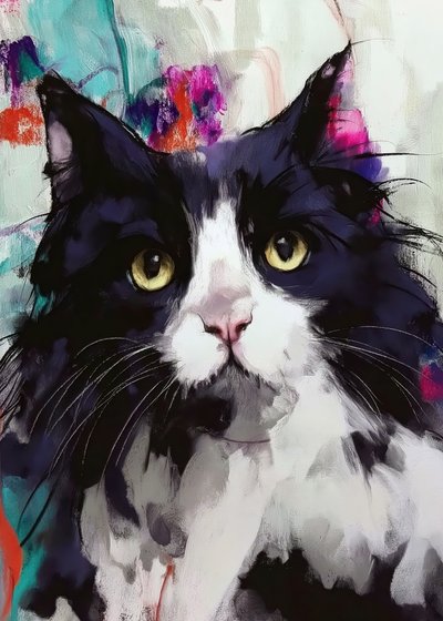Pełen życia portret kota autorstwa Justyna Jaszke