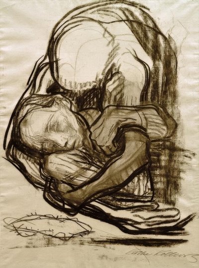 Śmierć zabiera kobietę autorstwa Käthe Kollwitz