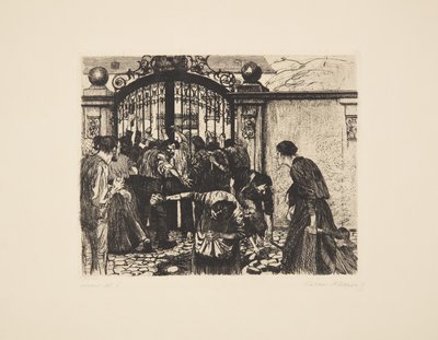 Bunt tkaczy - burza autorstwa Käthe Kollwitz