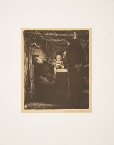 Bunt tkaczy – śmierć autorstwa Käthe Kollwitz