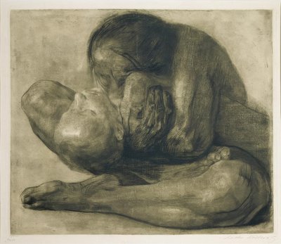 Kobieta z martwym dzieckiem autorstwa Käthe Kollwitz
