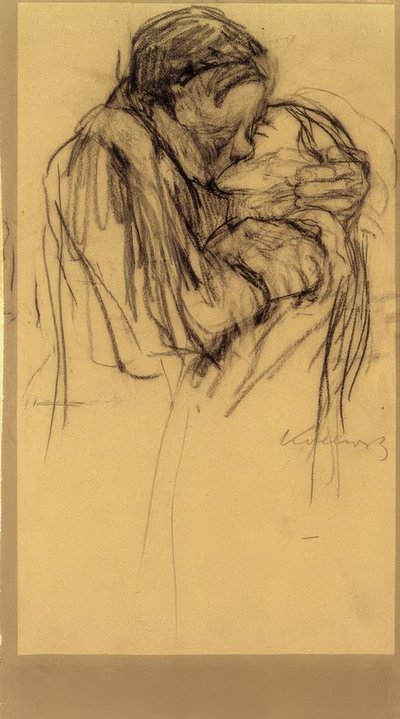 K. Kollwitz, Pocałunek autorstwa Käthe Kollwitz