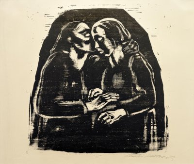 K. Kollwitz, Maria i Elżbieta III autorstwa Käthe Kollwitz