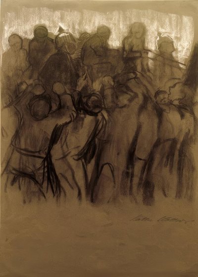 K. Kollwitz, nalot (strajk węglowy) autorstwa Käthe Kollwitz