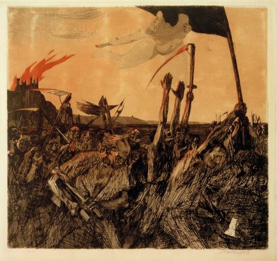 Kathe Kollwitz, zamieszki autorstwa Käthe Kollwitz