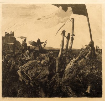 Kathe Kollwitz, zamieszki autorstwa Käthe Kollwitz