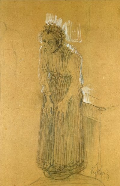 Śmiejąca się kobieta autorstwa Käthe Kollwitz