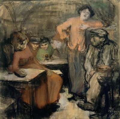 Piwnica paryska autorstwa Käthe Kollwitz