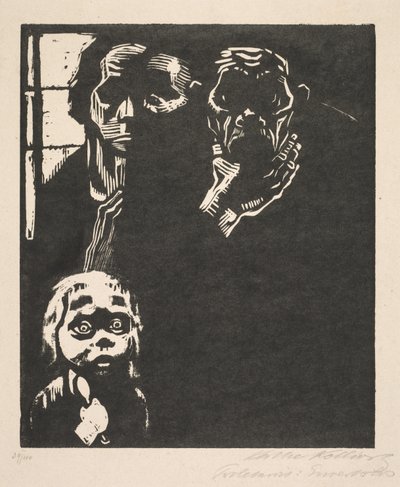 Proletariat: nr 1 Bez pracy autorstwa Käthe Kollwitz