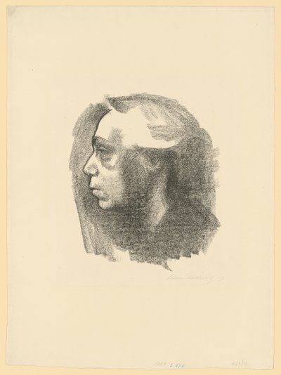 Autoportret (wersja pierwsza) autorstwa Käthe Kollwitz