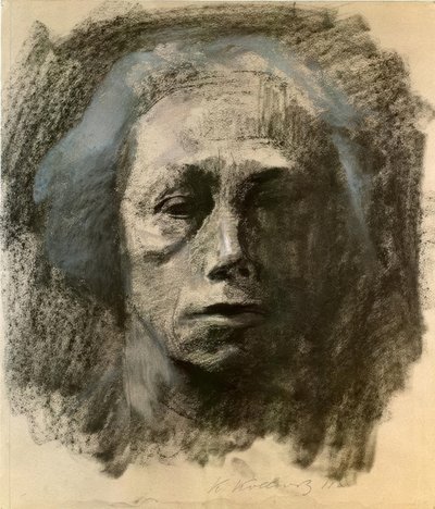 Poczucie własnej wartości i twarz autorstwa Käthe Kollwitz