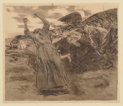 Arkusz 5 z cyklu „Wojna chłopska” autorstwa Käthe Kollwitz