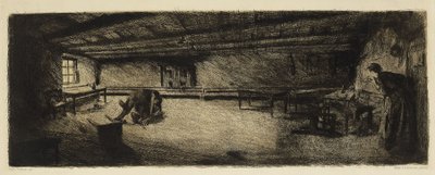 Scena z "Germinala" (4. stan) autorstwa Käthe Kollwitz