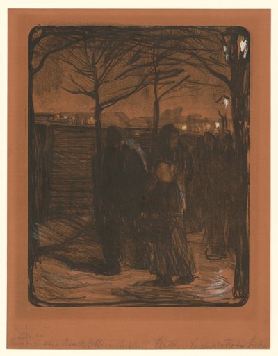 Przedmieście (wersja 1) autorstwa Käthe Kollwitz